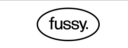 Fussy logo