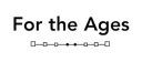 For the Ages logo