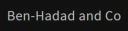 Ben-Hadad and Co logo