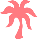 Pink Palm Puff logo