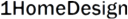 1 Home Design logo
