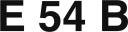E 54 B logo