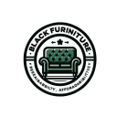 black furniture shop logo
