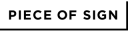 PIECE OF SIGN logo