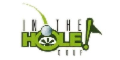 IN THE HOLE! Golf logo